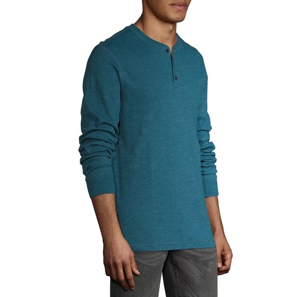 George | Shirts | George Mens Long Sleeve Thermal Henley Small | Poshmark